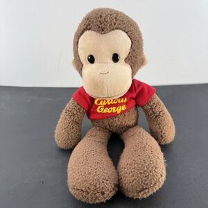 GUND 13" Curious George Monkey Plush Toy with Red Shirt Stuffed Animal Gift Kids